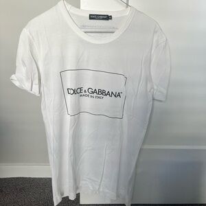 Dolce & Gabbana White Logo Tee